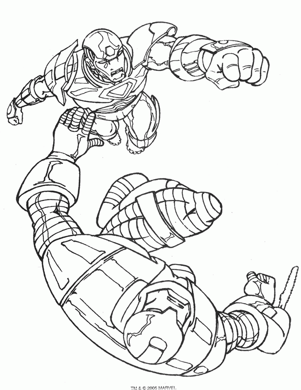 Iron man coloring pages