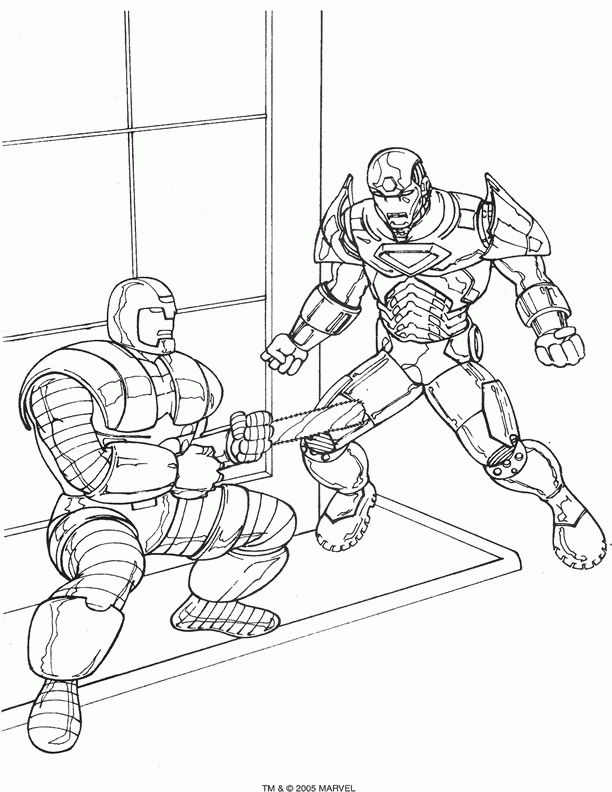 Iron man coloring pages