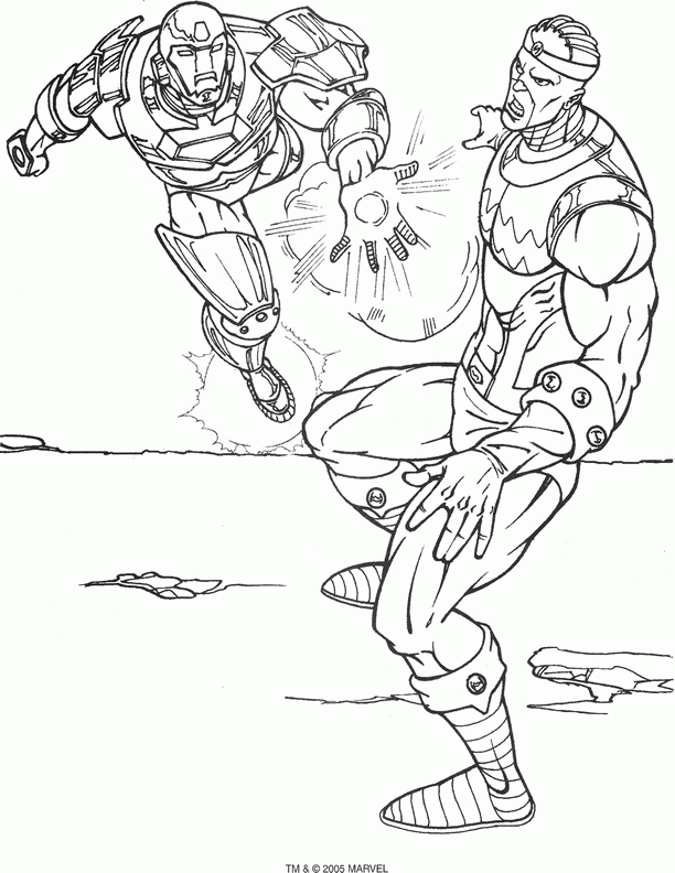 Iron man coloring pages