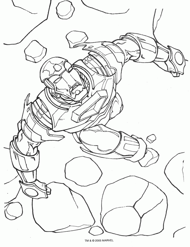 Iron man coloring pages