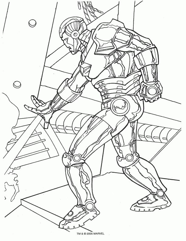 Iron man coloring pages