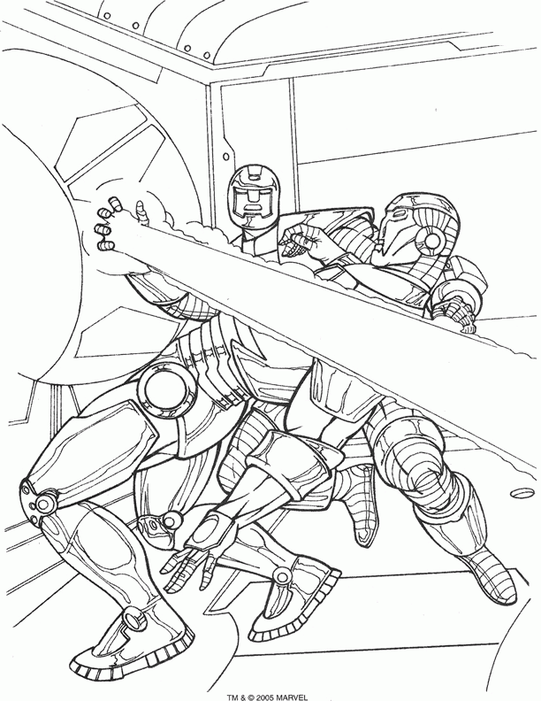 Iron man coloring pages