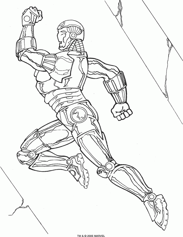 Iron man coloring pages