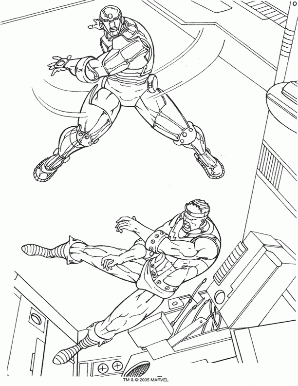 Iron man coloring pages