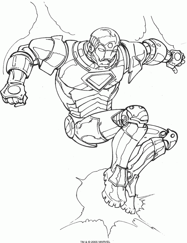 Iron man coloring pages