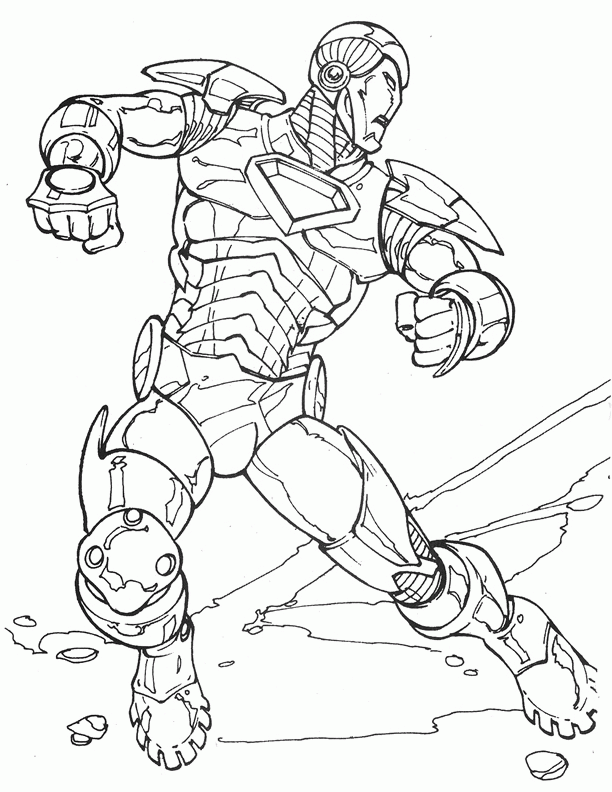 Iron man coloring pages