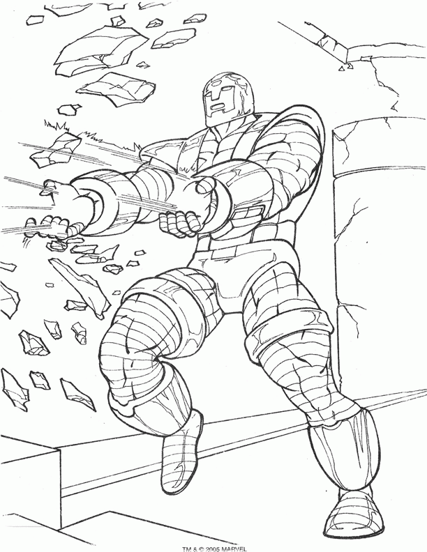 Iron man coloring pages