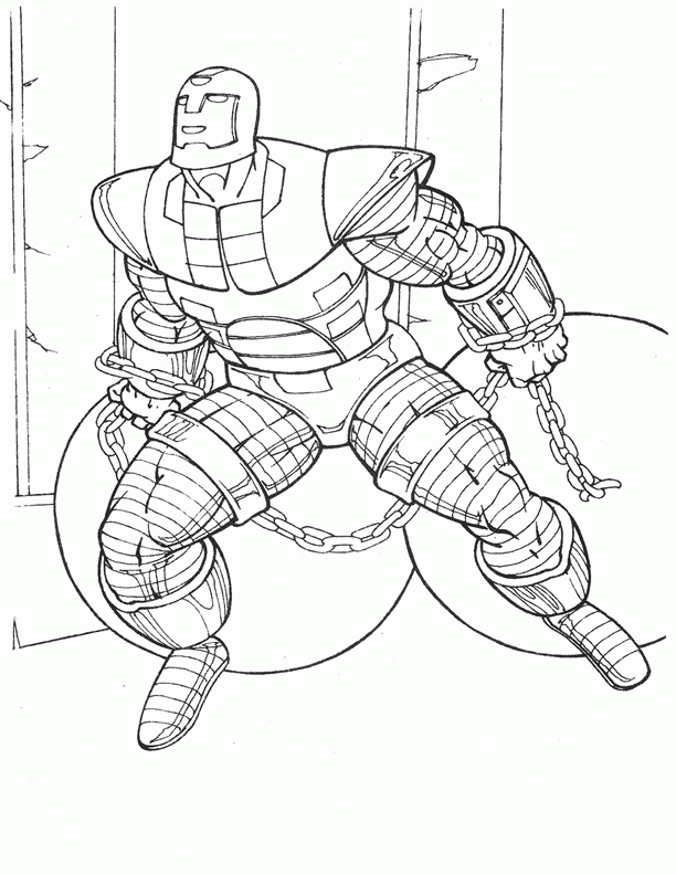 Iron man coloring pages