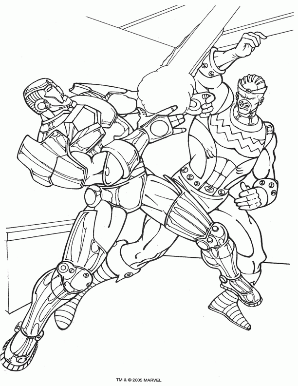 Iron man coloring pages