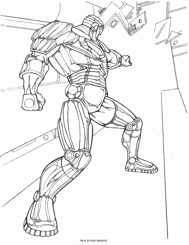 Iron man coloring pages