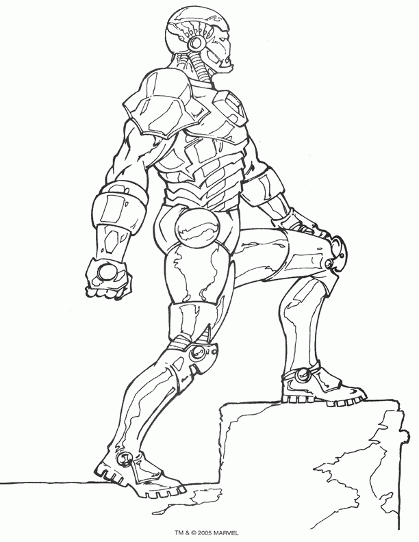 Iron man coloring pages