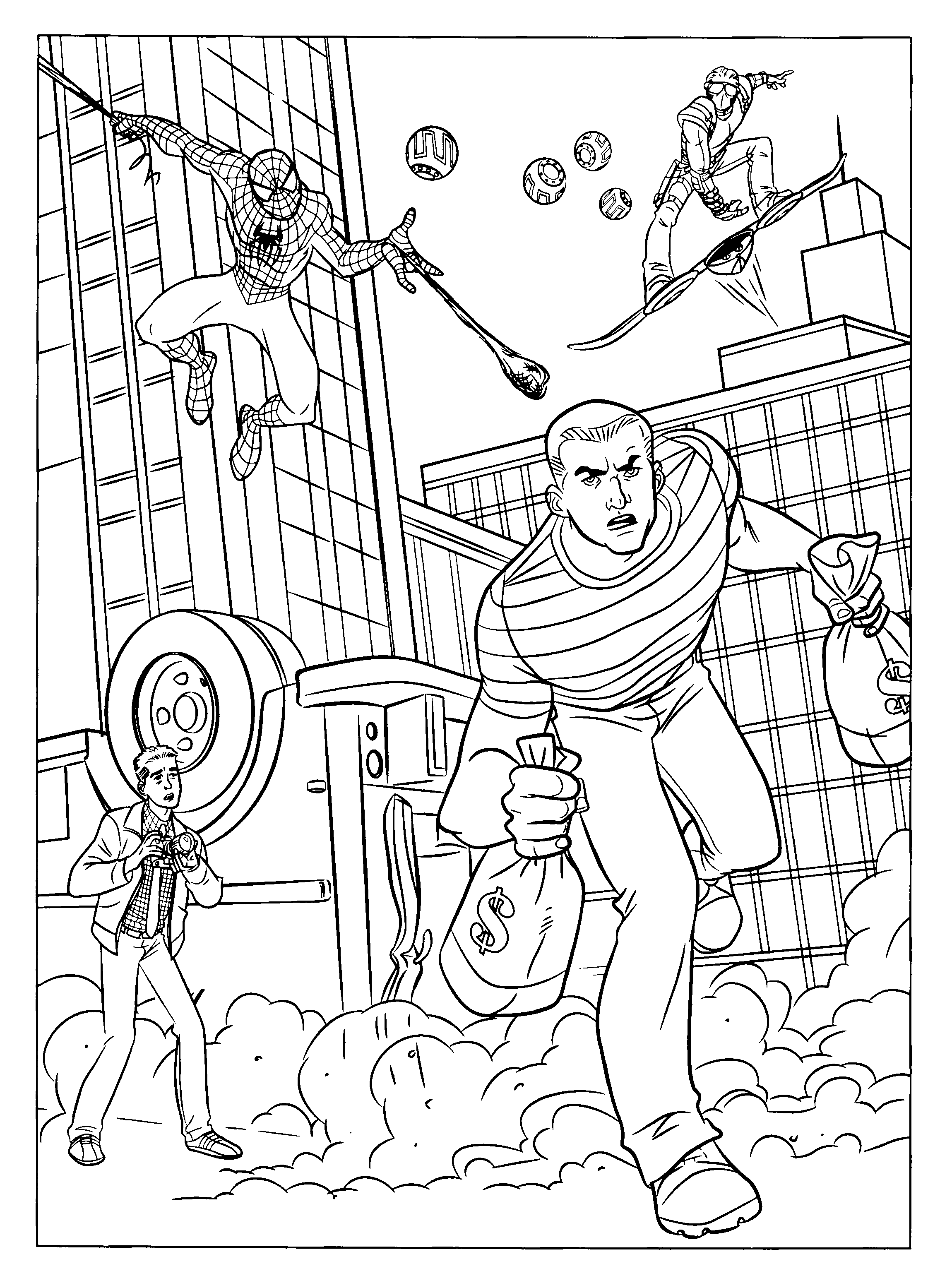 Spiderman 3 coloring pages