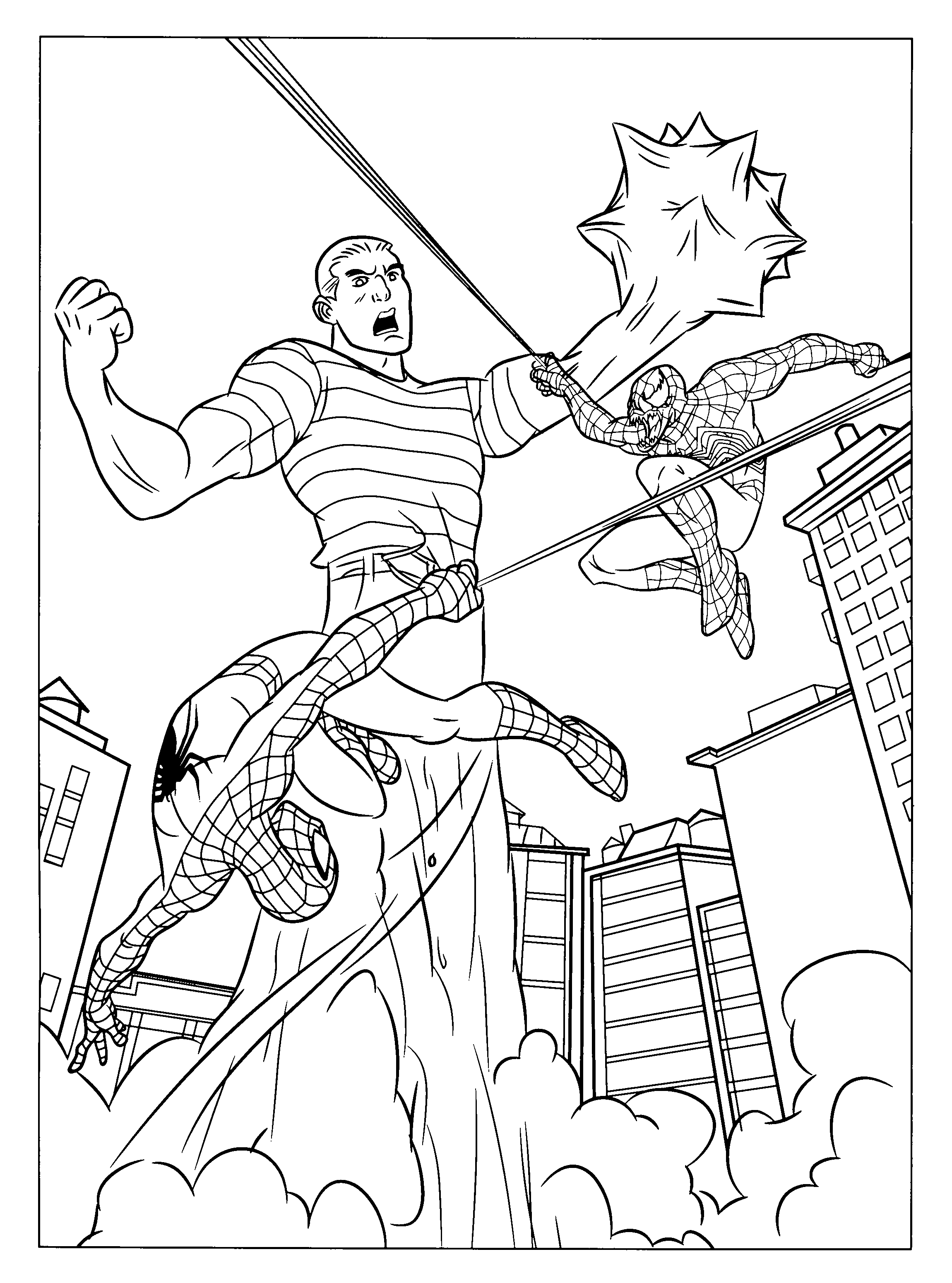 Spiderman 3 coloring pages