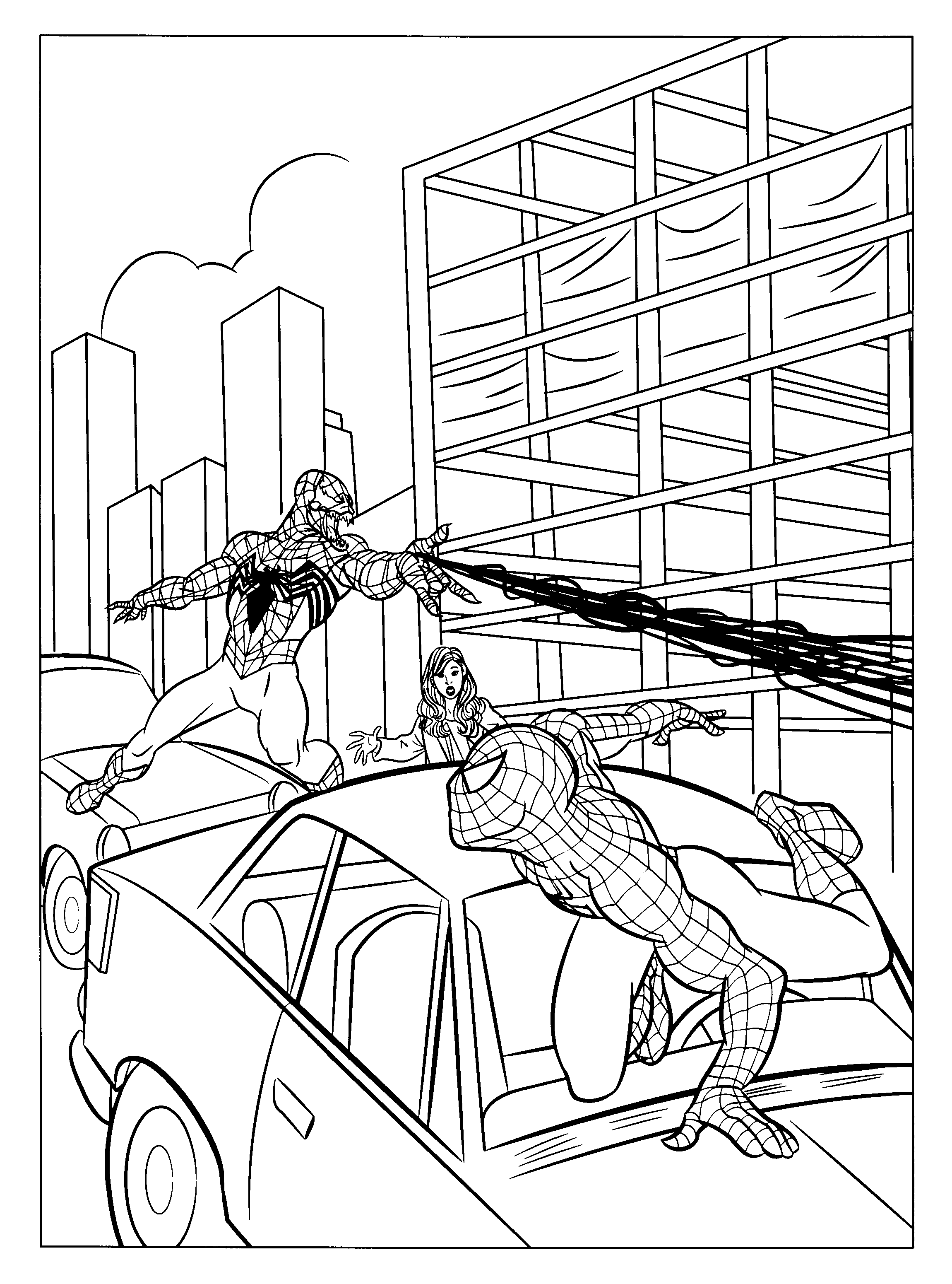 coloring page - spiderman 3 coloring pages 21