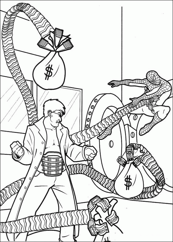 Spiderman coloring pages