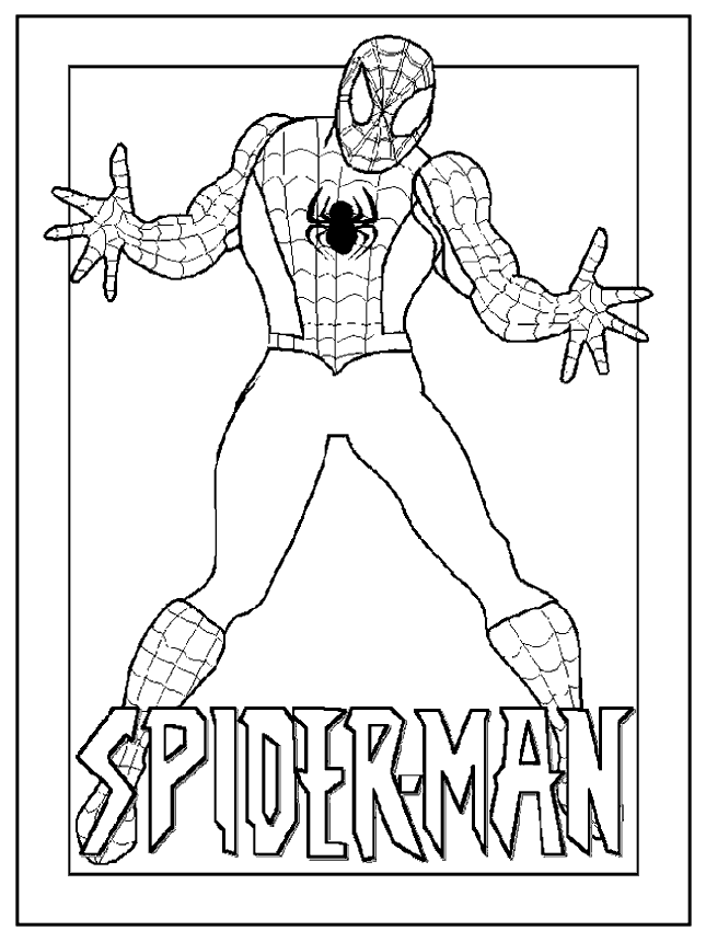 Spiderman coloring pages