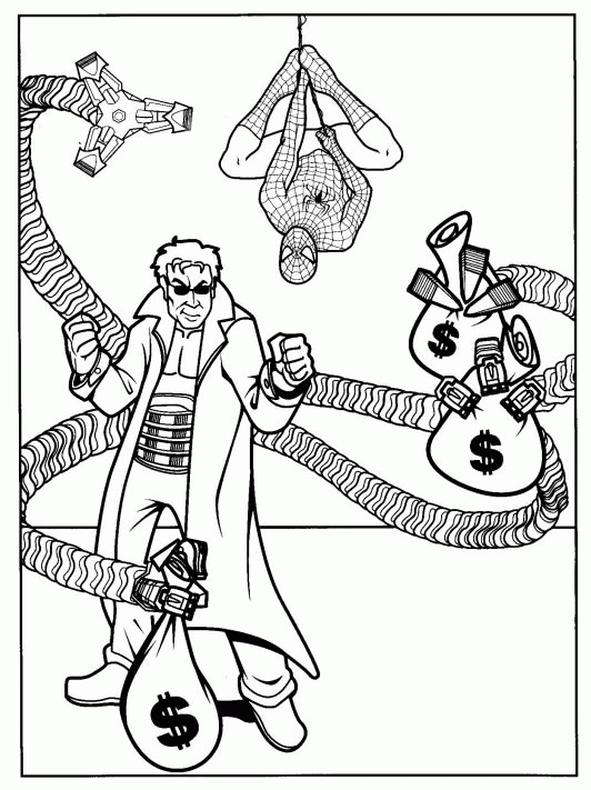 Spiderman coloring pages