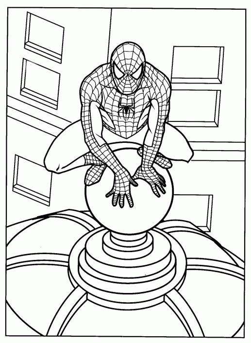 Spiderman coloring pages