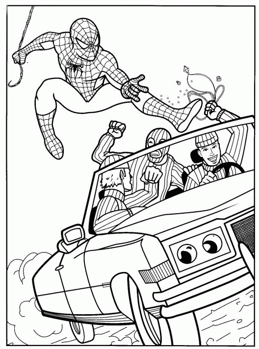 Spiderman coloring pages