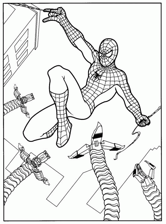 Spiderman coloring pages