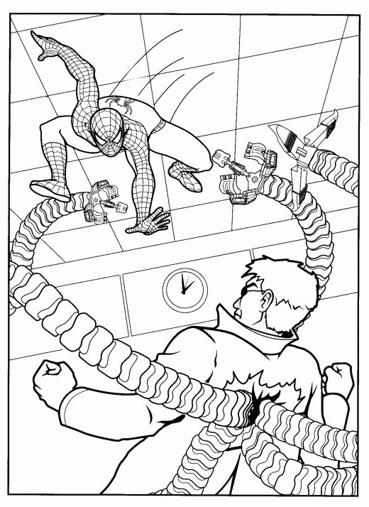 Spiderman coloring pages