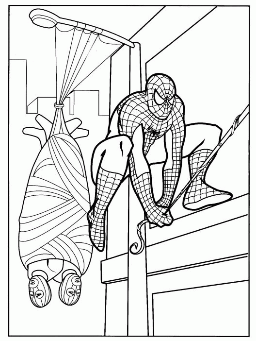 Spiderman coloring pages