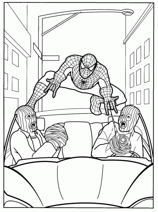 Spiderman coloring pages