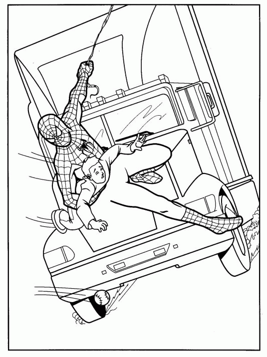 Spiderman coloring pages