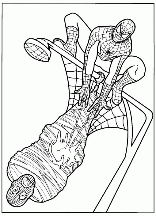 Spiderman coloring pages