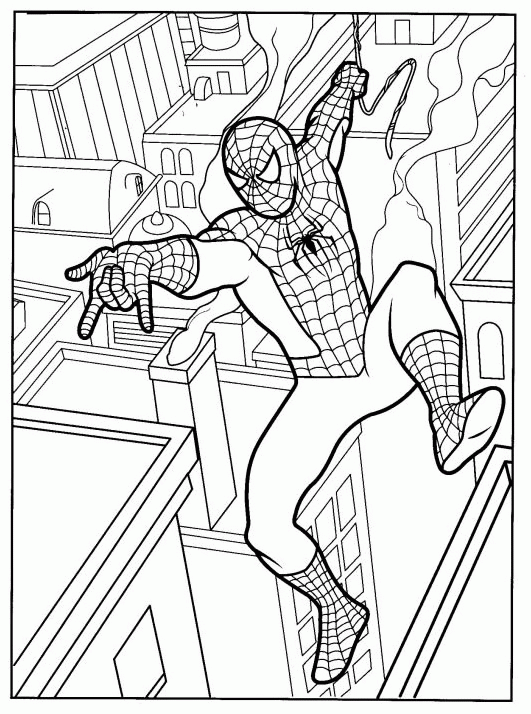 Spiderman coloring pages