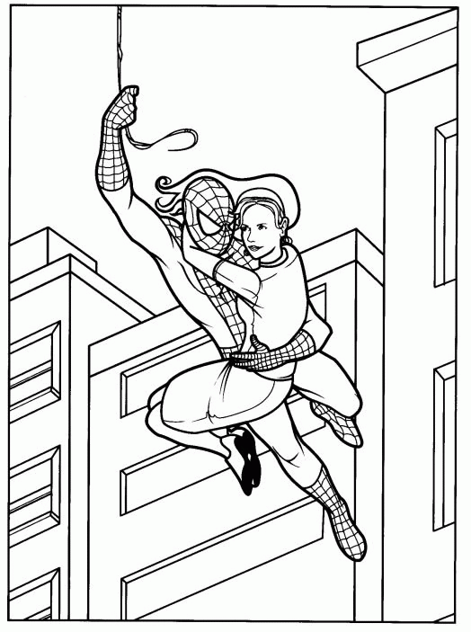 Spiderman coloring pages