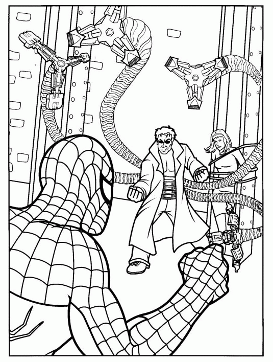 Spiderman coloring pages