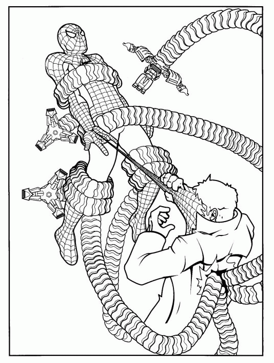 Spiderman coloring pages