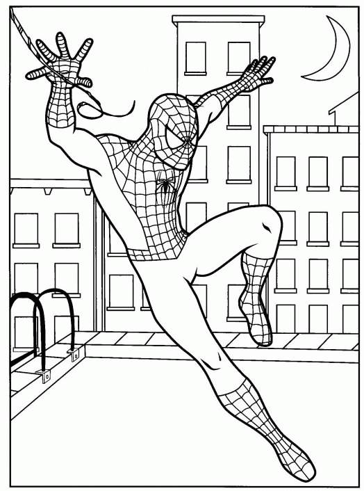 Spiderman coloring pages