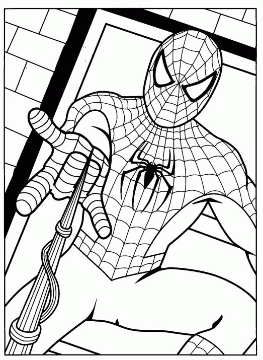 Spiderman coloring pages