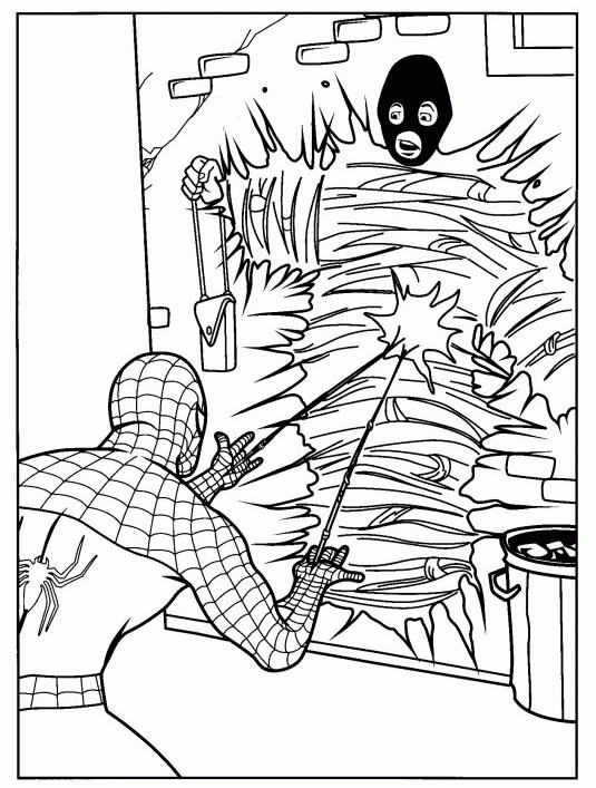 Spiderman coloring pages