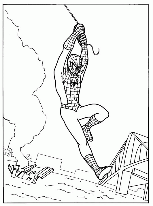 Spiderman coloring pages