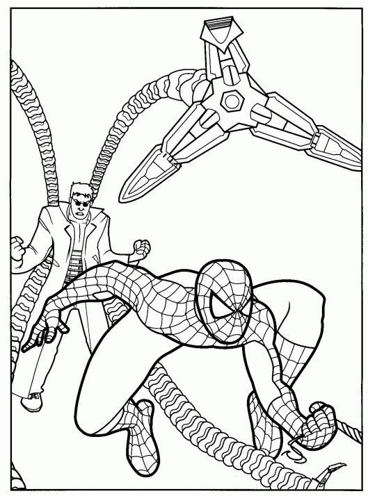 Spiderman coloring pages