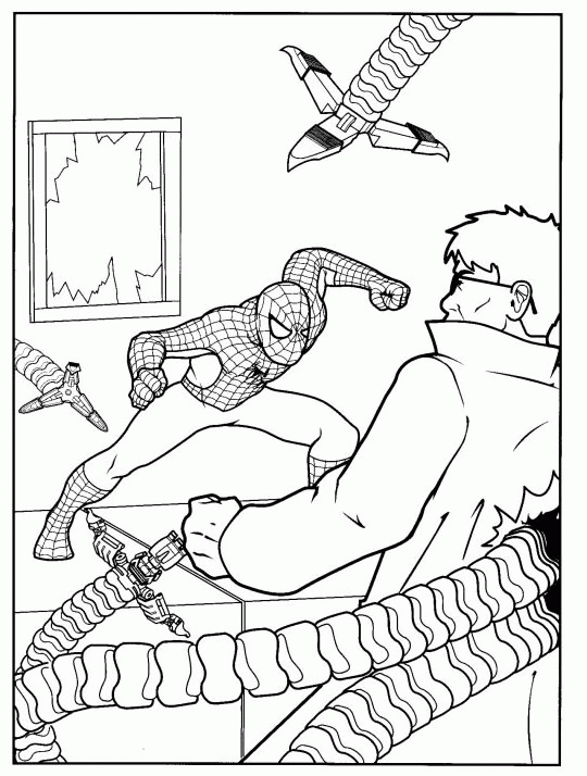 Spiderman coloring pages