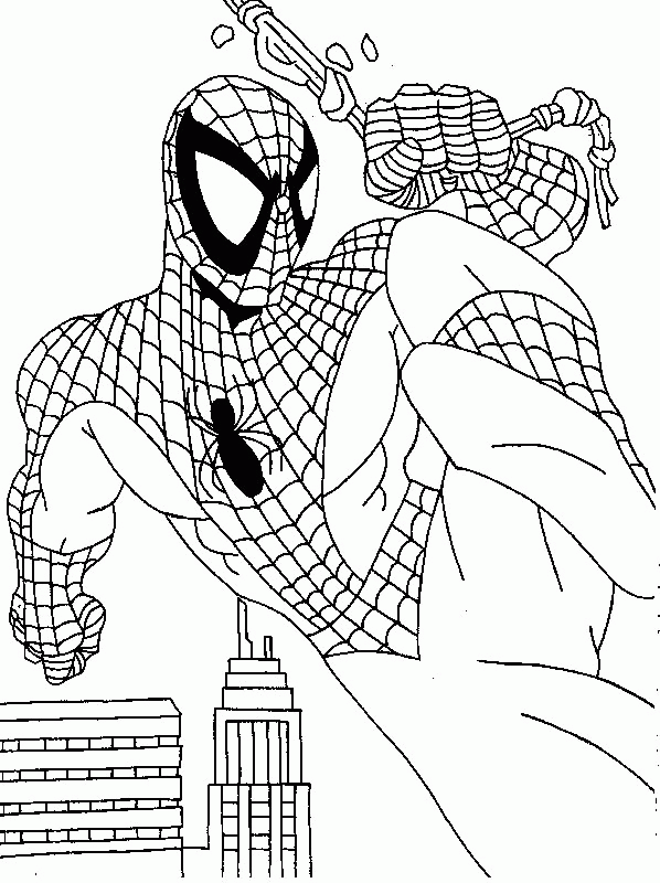 Spiderman coloring pages