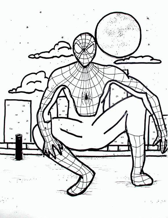 Spiderman coloring pages