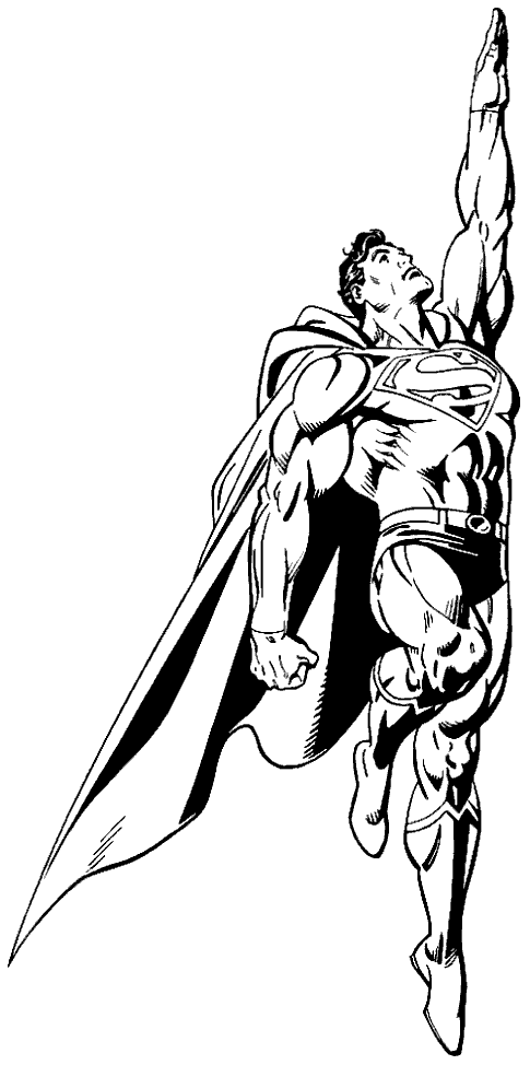 Superman coloring pages