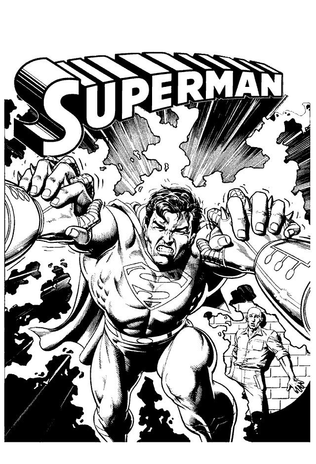 Superman coloring pages