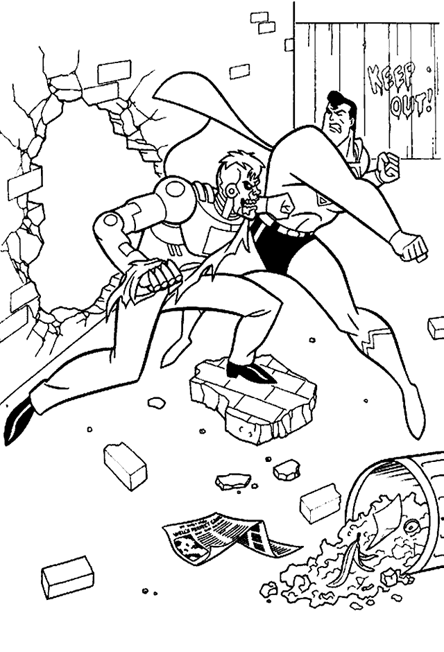 Superman coloring pages