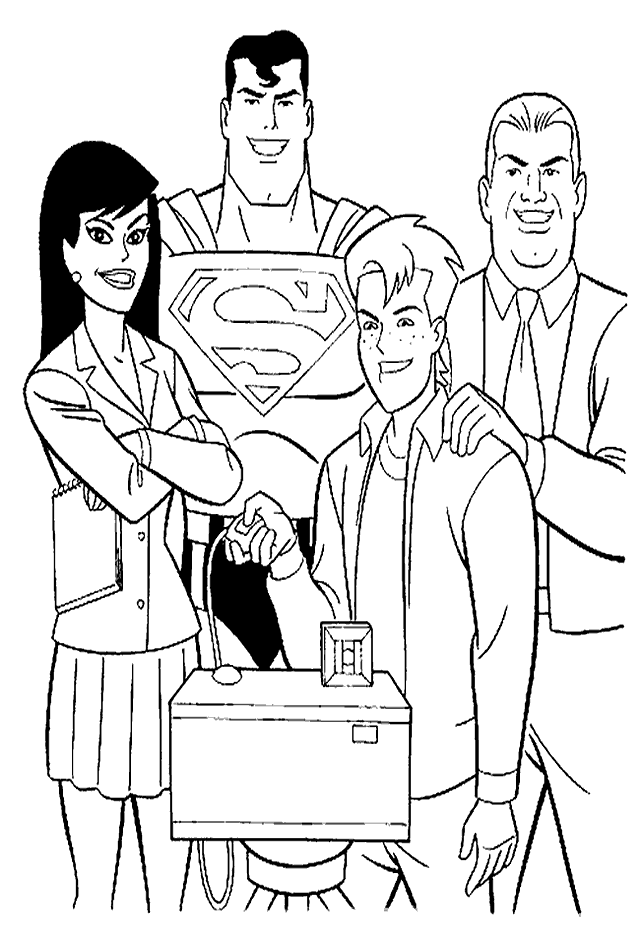 Superman coloring pages