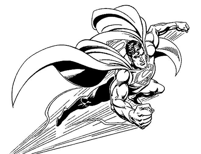 Superman coloring pages