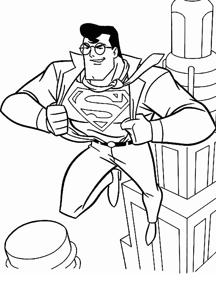 Superman coloring pages