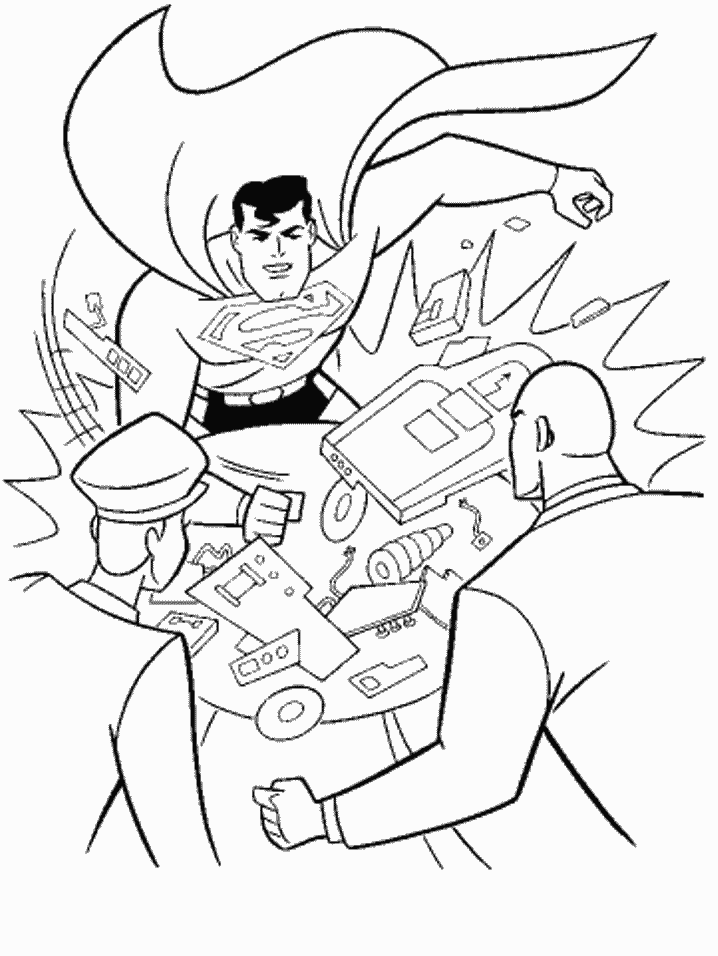 Superman coloring pages