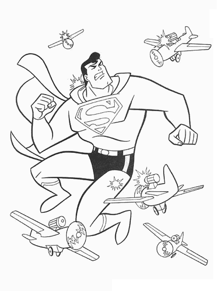 Superman coloring pages