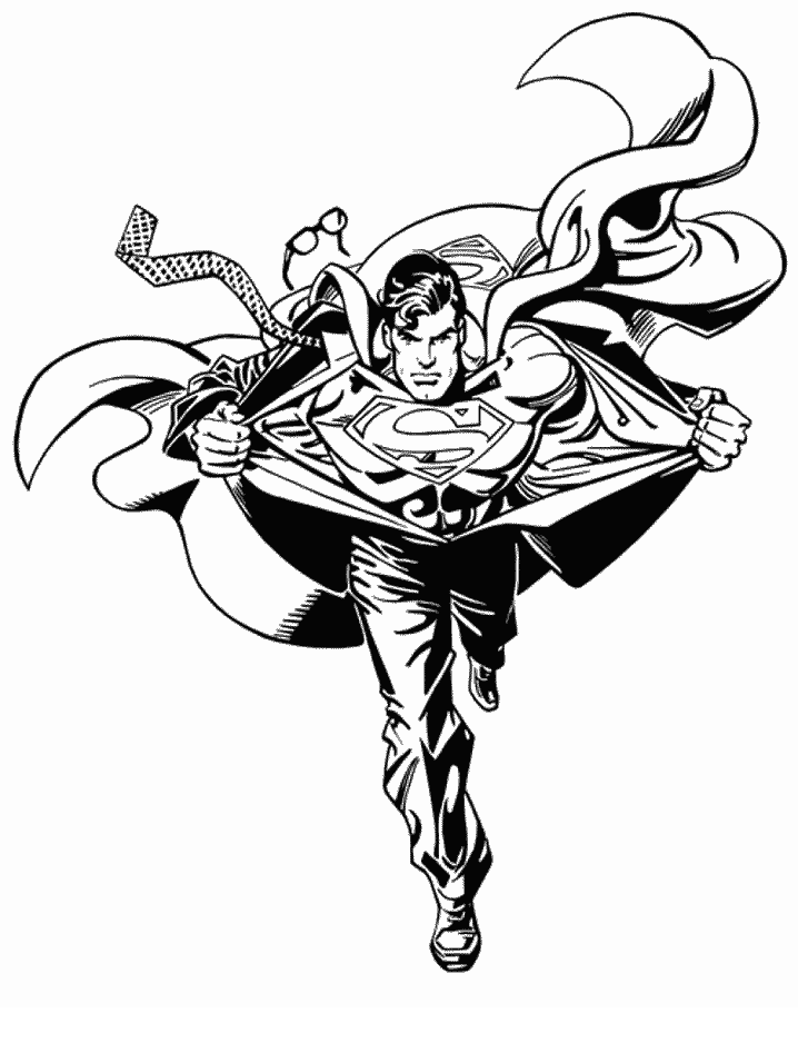 Superman coloring pages